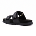 Lisa Leather Black Women's Sandals Woden    