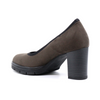 Women's suede pump REESE CHOCOLATE by ATELIERS