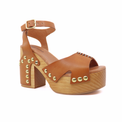 Cecily Clog Luggage Women's Sandals Heels Free People