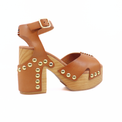 Cecily Clog Luggage Women's Sandals Heels Free People