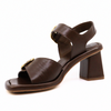 Women's block heel buckle leather sandal Pina Sierra Sanders by HOMERS