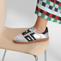 Cloud NM Silver Black Women's Sneakers Back 70