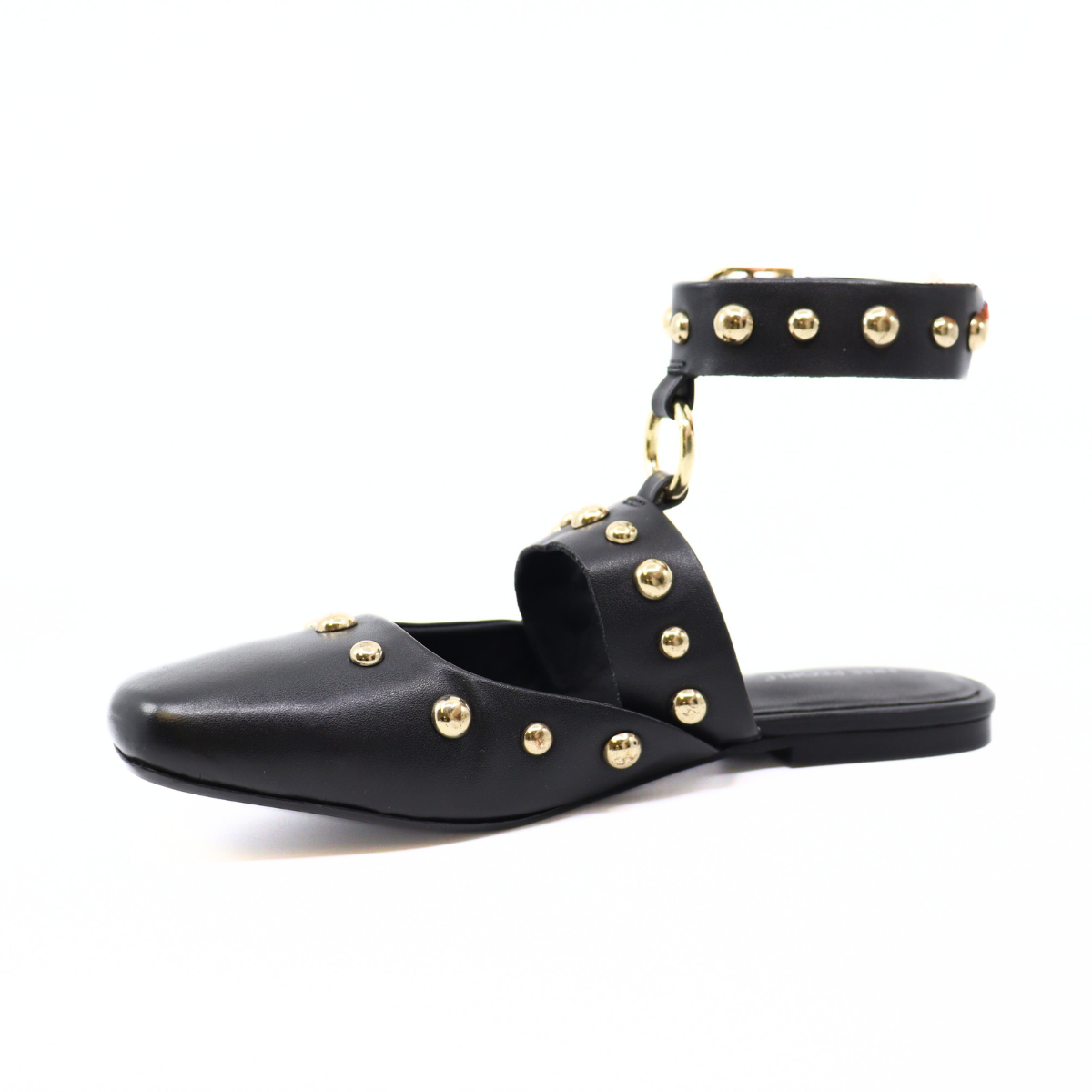 Camille Mystic Black Leather Women's Shoes Flats Free People