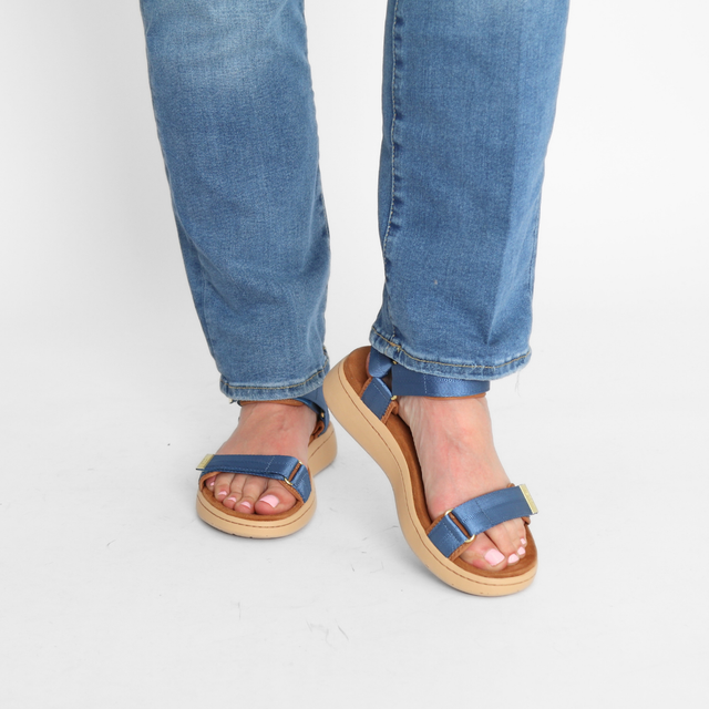 Line Old Denim Women's Sandals Woden