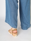 Nayeli Sand Silk Suede Women's Sandals Heels Bussola