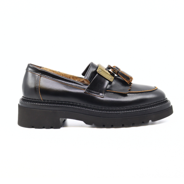 Siena-M Portobello Negro Women's Shoes Loafers Homers