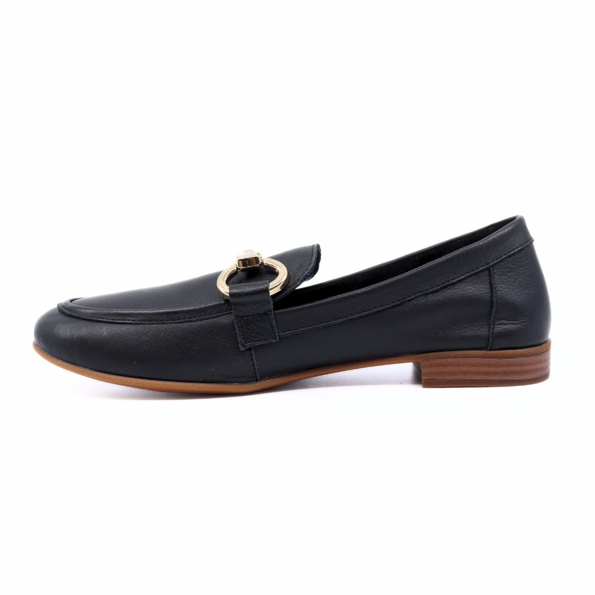 Sabina Black Leather Loafers Chic Women's Shoes with Gold Detail The Sl Collective Sabina Black Leather Loafers Chic Women's Shoes with Gold Detail The Sl Collective