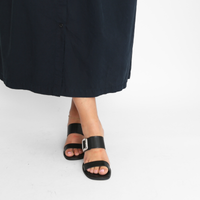 Dante Black Women's Sandals Heels Ateliers