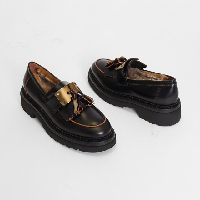 Siena-M Portobello Negro Women's Shoes Loafers Homers