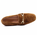 Cannes Tan Suede Women's Shoes Loafers Ateliers    