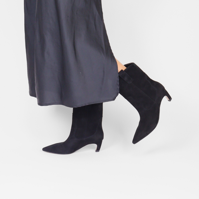 Dicte Suede Black Women's Boots Heels Shoe the Bear    