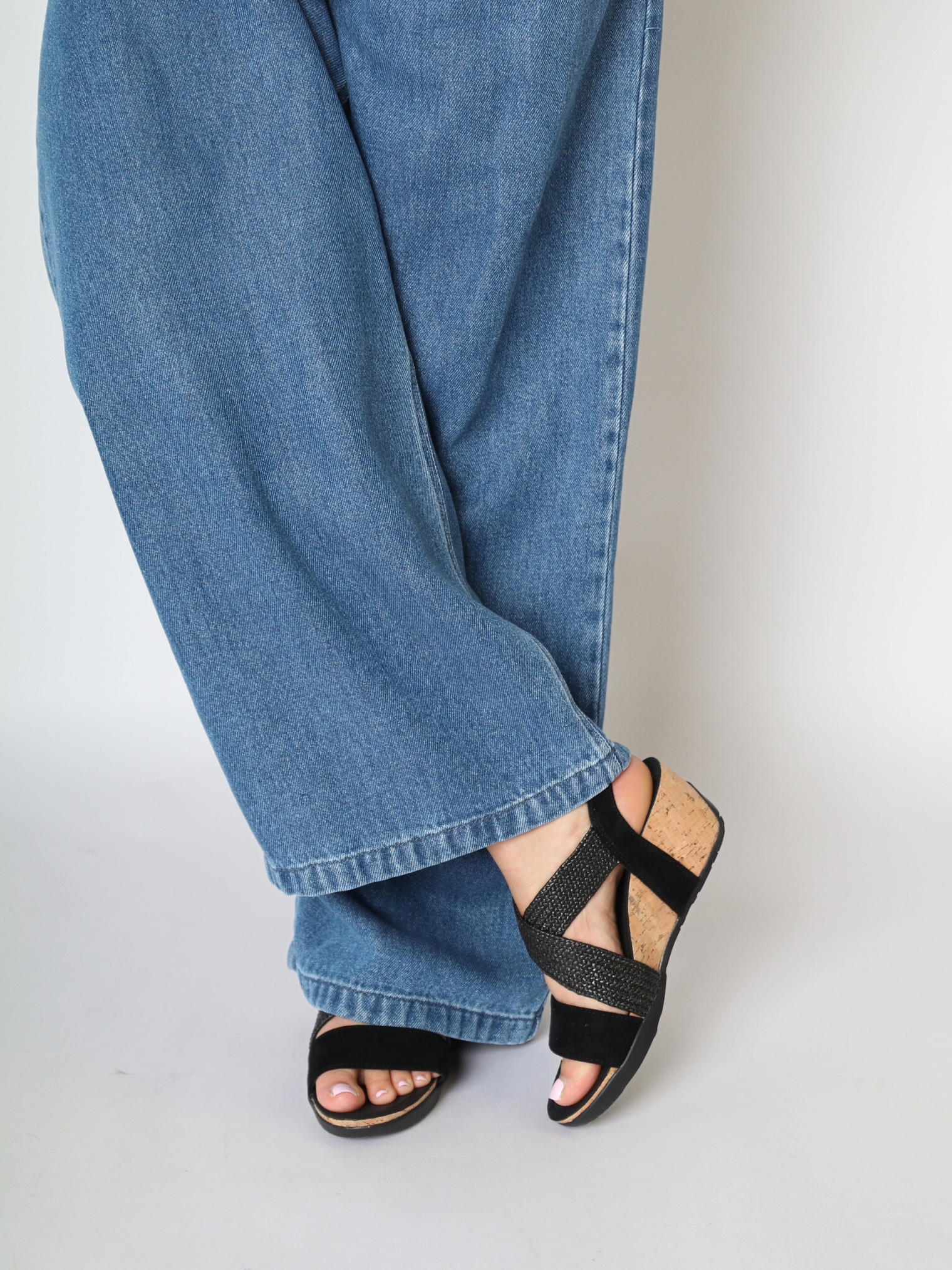 Nayeli Black Silk Suede Women's Sandals Heels Bussola