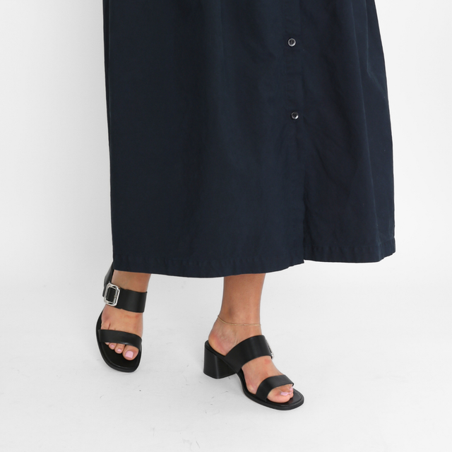 Dante Black Women's Sandals Heels Ateliers