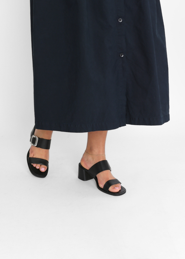 Dante Black Women's Sandals Heels Ateliers