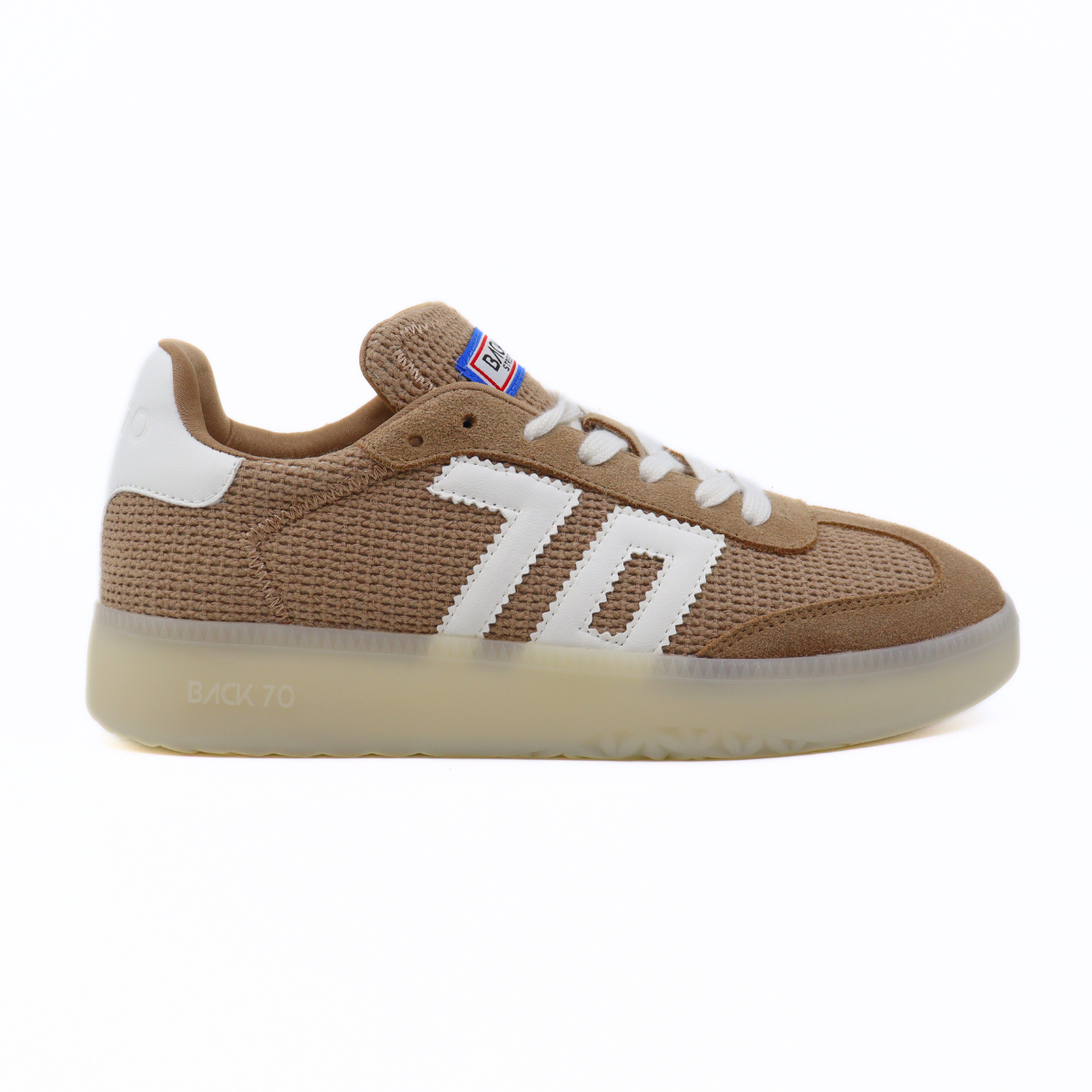Denver Sacco Beige Women's Sneakers Platforms Back 70