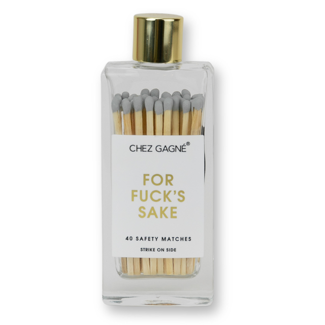 For Fuck's Sake Matches Gray Gifts + Accessories Chez Gagné