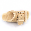 Women's platform furry buckle sandal MELLOW LAZE SAND by 4CCCCEES