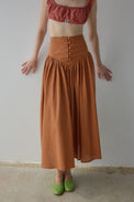 Dani Skirt Copper Women's Bottoms Skirt Oh Seven Days