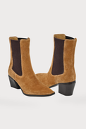 Jane Cognac Women's Boots Heels Antelope