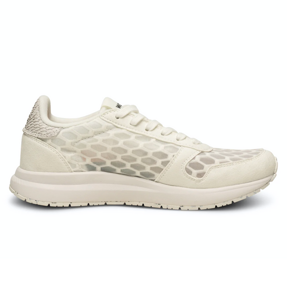 Ydun Open Mesh Blanc de Blanc Women's Sneakers Woden    