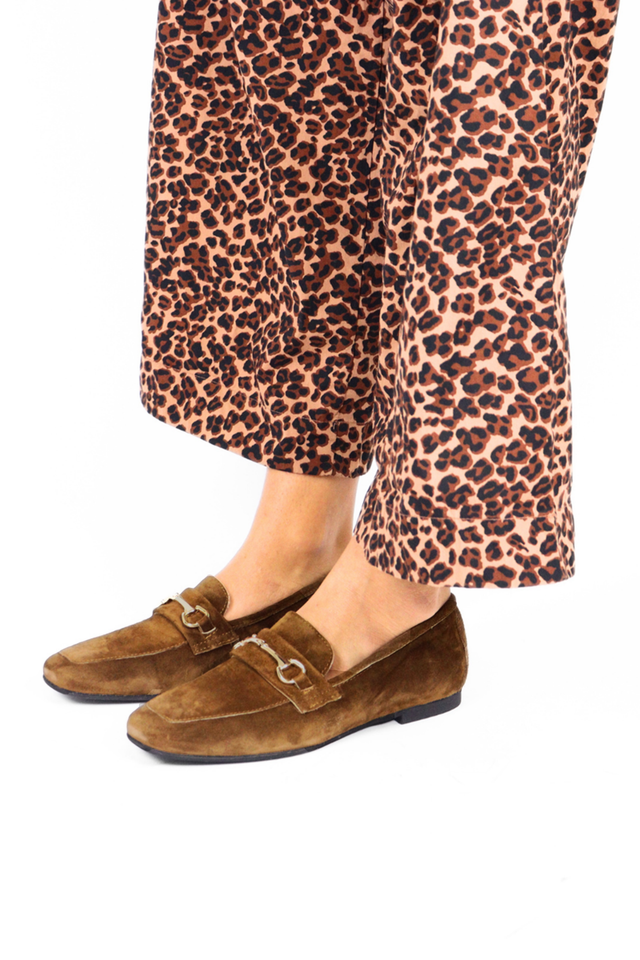 Cannes Tan Suede Women's Shoes Loafers Ateliers