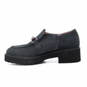 Link Loafer Dark Grey Women's Shoes Loafers All Black    