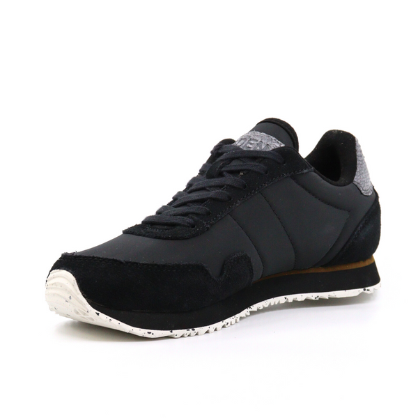 NORA III LEATHER BLACK Women's Sneakers Woden    