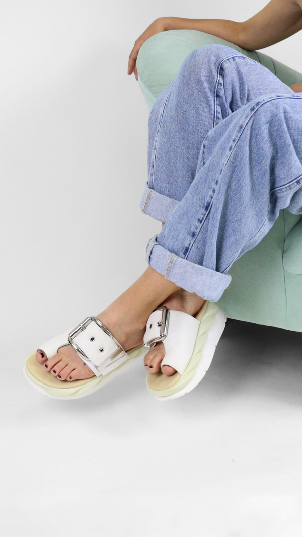 Mellow Glow White Women's Sandals Platforms 4CCCCEES    
