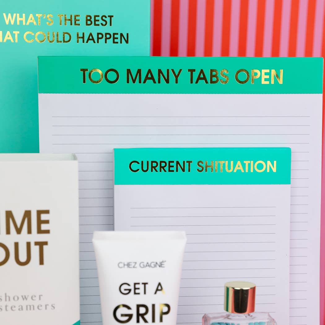 Too Many Tabs Open Notepad Emerald Gifts + Accessories Chez Gagné