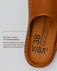 Saint Tropez Leather Cognac Brown Women's Shoes VIBAe