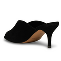 Valentine Suede Black Women's Sandals Heels Shoe the Bear    