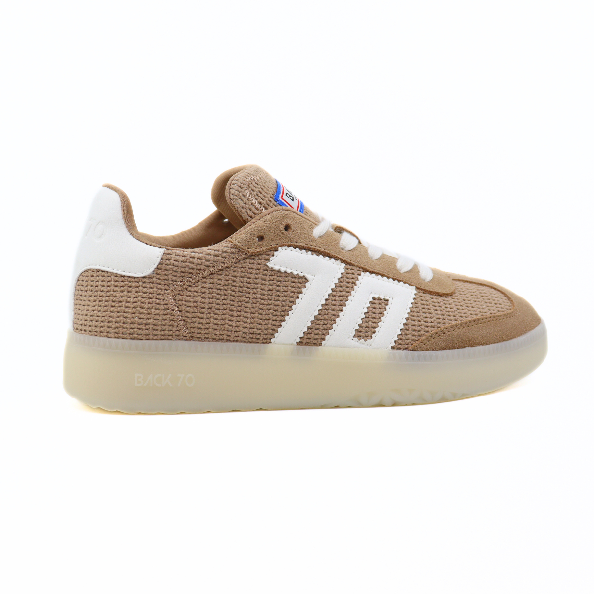 Denver Sacco Beige Women's Sneakers Platforms Back 70