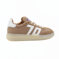Denver Sacco Beige Women's Sneakers Platforms Back 70