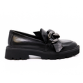 Dalia Delice Black Women's Shoes Loafers Regarde Le Ciel    