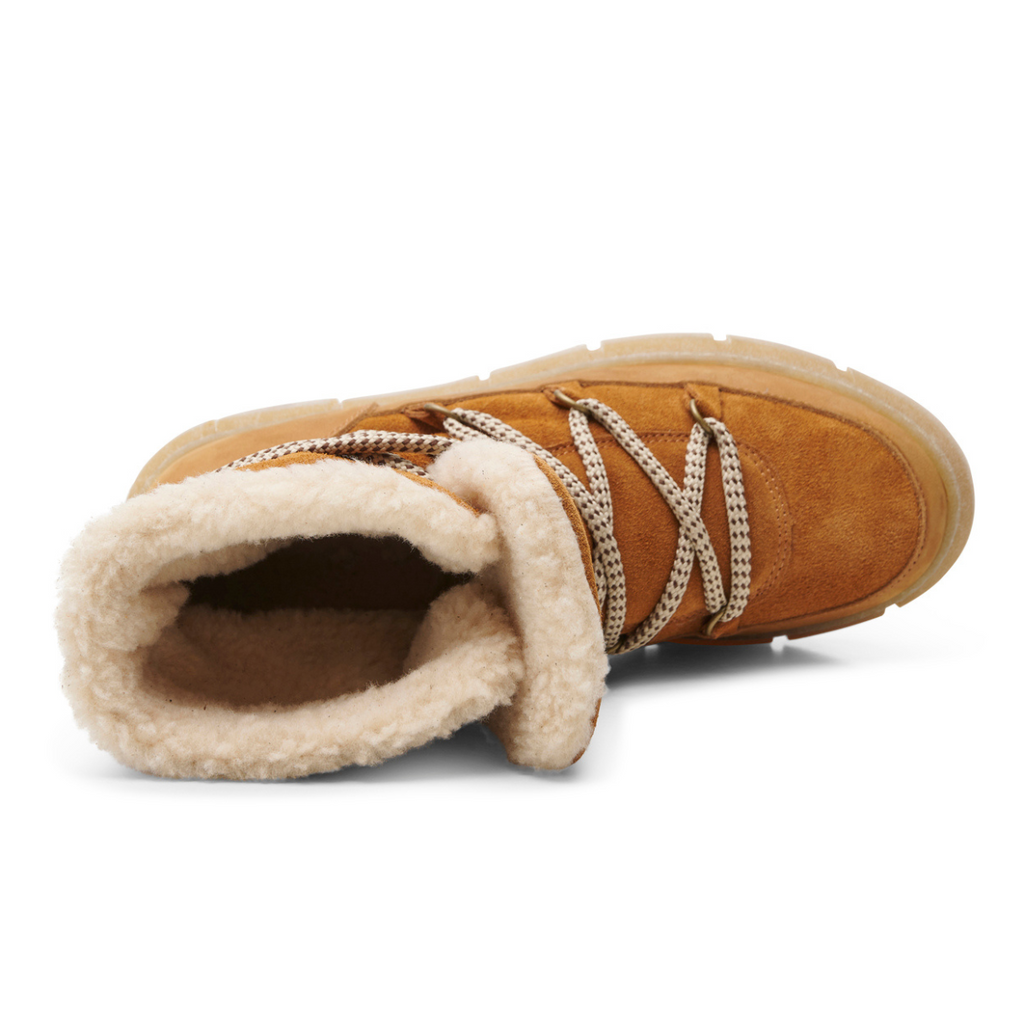 Women's suede and sherpa boot TOVE SNOW TAN by SHOE THE BEAR