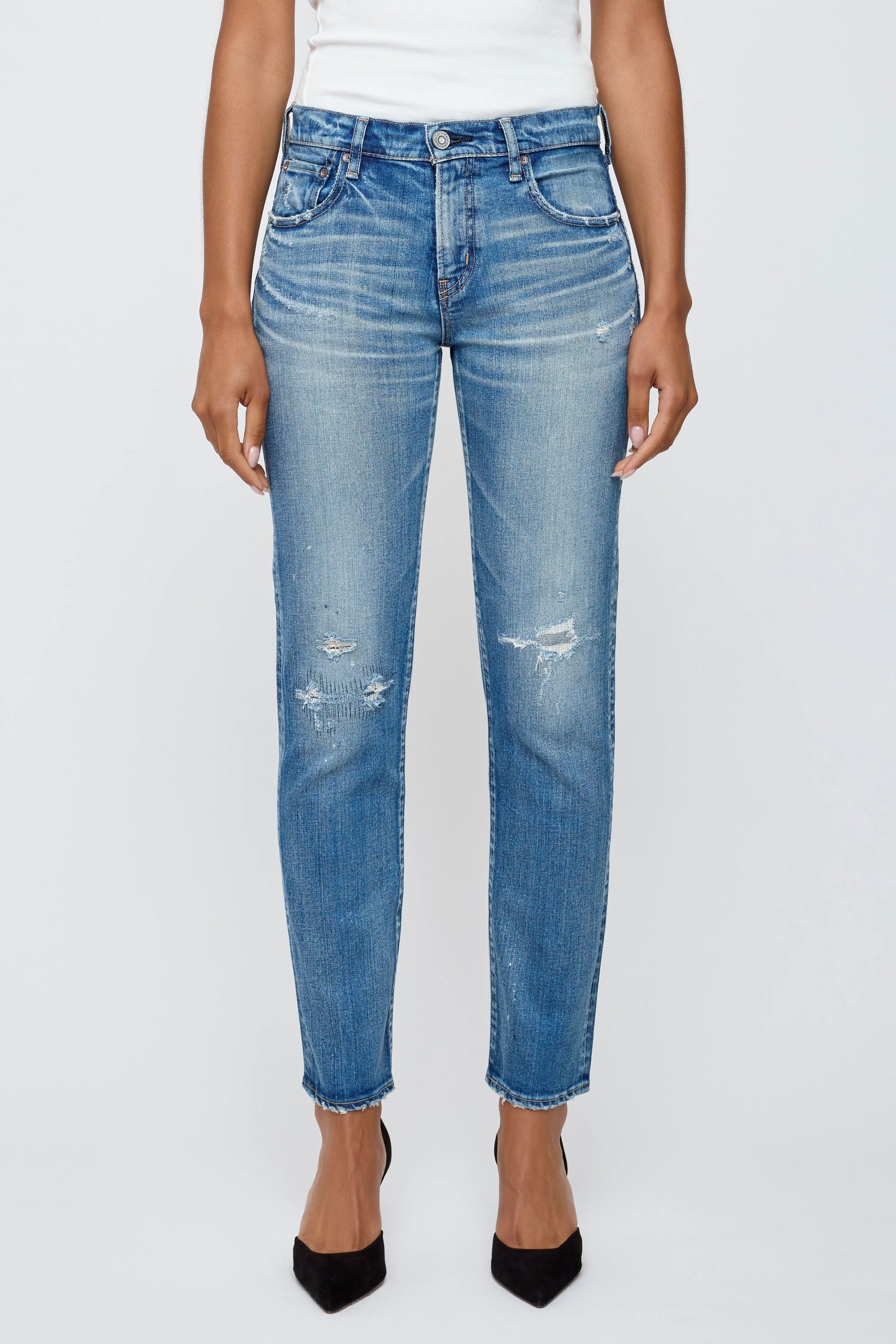 Bridgeville Slim Straight Women's Bottoms Moussy Denim