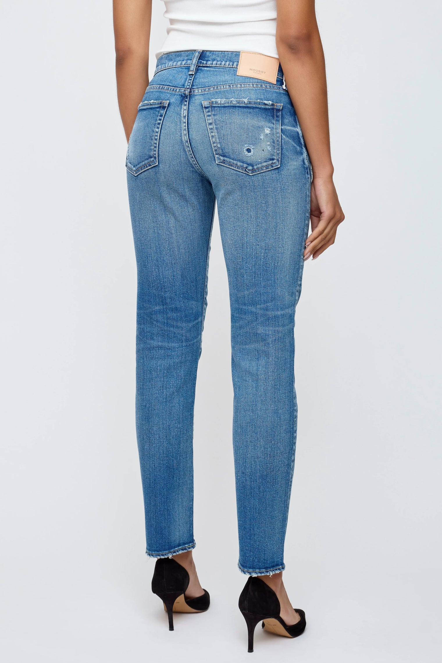 Bridgeville Slim Straight Women's Bottoms Moussy Denim