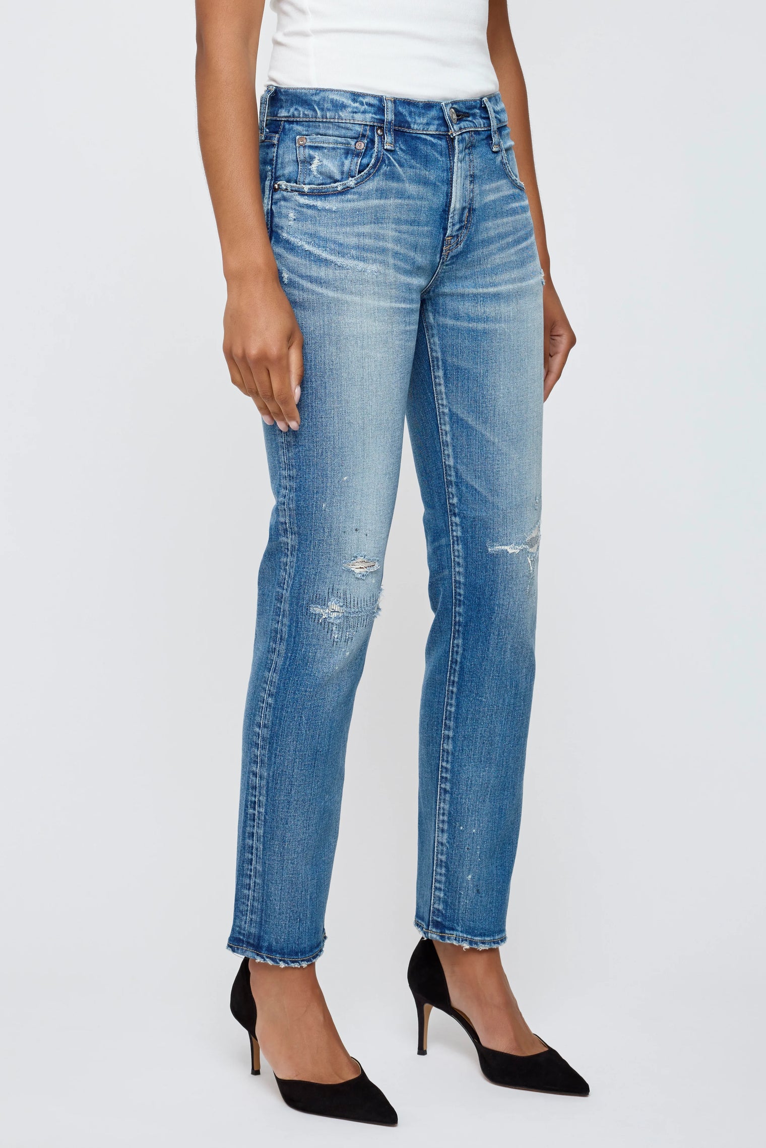 Bridgeville Slim Straight Women's Bottoms Moussy Denim
