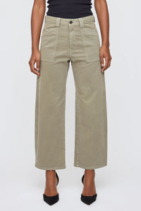 Gusset Cargo Pomonok Khaki Women's Bottoms Moussy Denim
