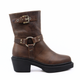 Amina Biker Dark Brown Women's Boots Shoe the Bear    