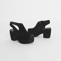 Vida Black Suede Women's Shoes Platforms Antelope
