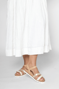Cass Champagne Multi Women's Sandals Platforms Aetrex
