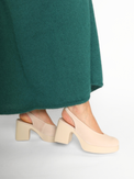 Nubuk Palo Slingback Women's Shoes Platforms Wonders
