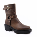 Amina Biker Dark Brown Women's Boots Shoe the Bear    