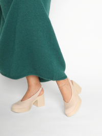 Nubuk Palo Slingback Women's Shoes Platforms Wonders