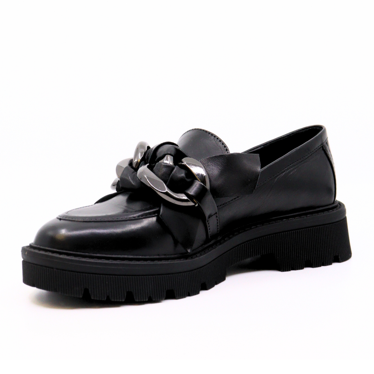 Dalia Delice Black Women's Shoes Loafers Regarde Le Ciel    