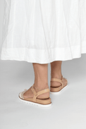 Cass Champagne Multi Women's Sandals Platforms Aetrex