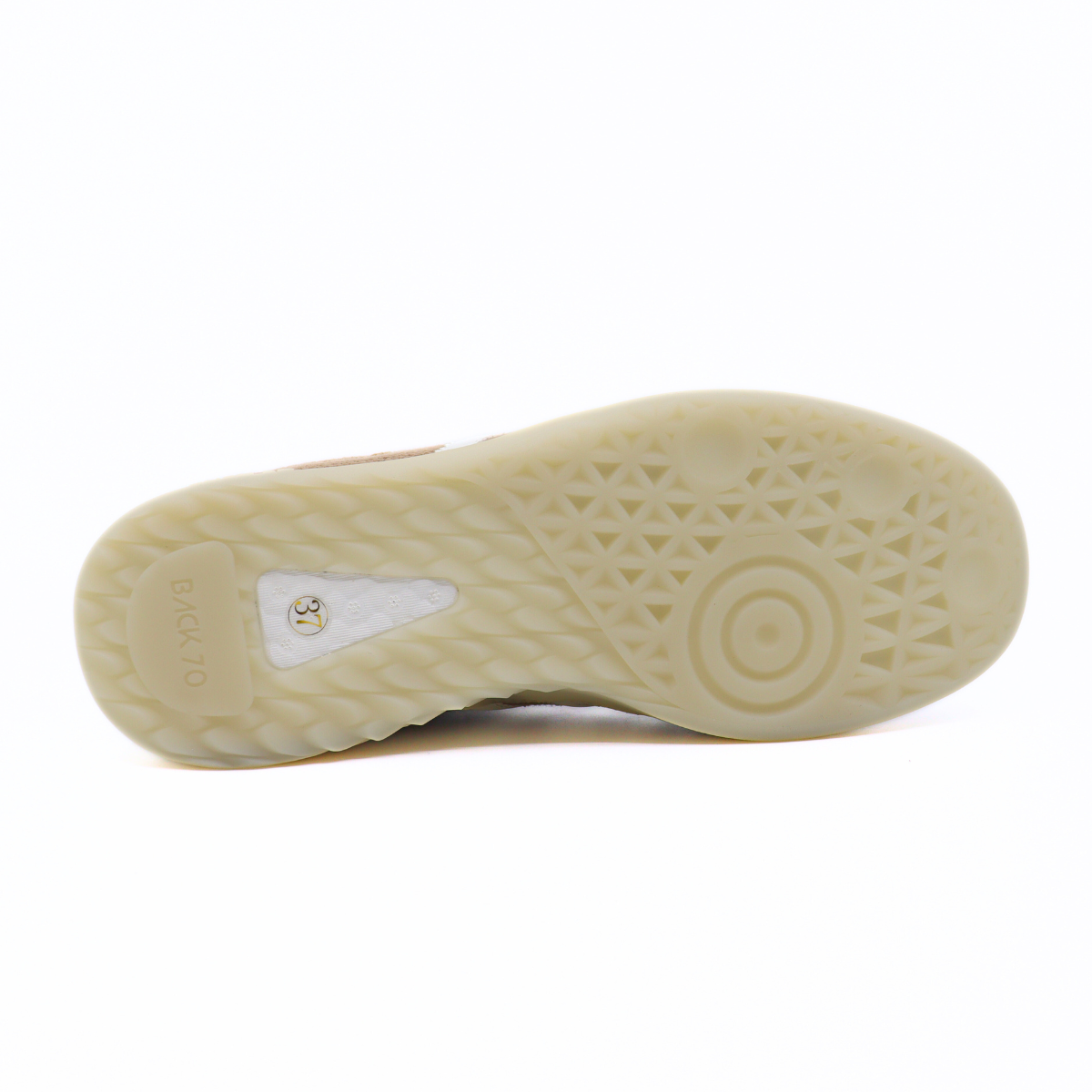 Denver Sacco Beige Women's Sneakers Platforms Back 70