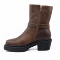 Amina Biker Dark Brown Women's Boots Shoe the Bear    