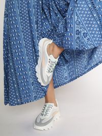 Tura Flow White Women's Sneakers Platforms 4CCCCEES